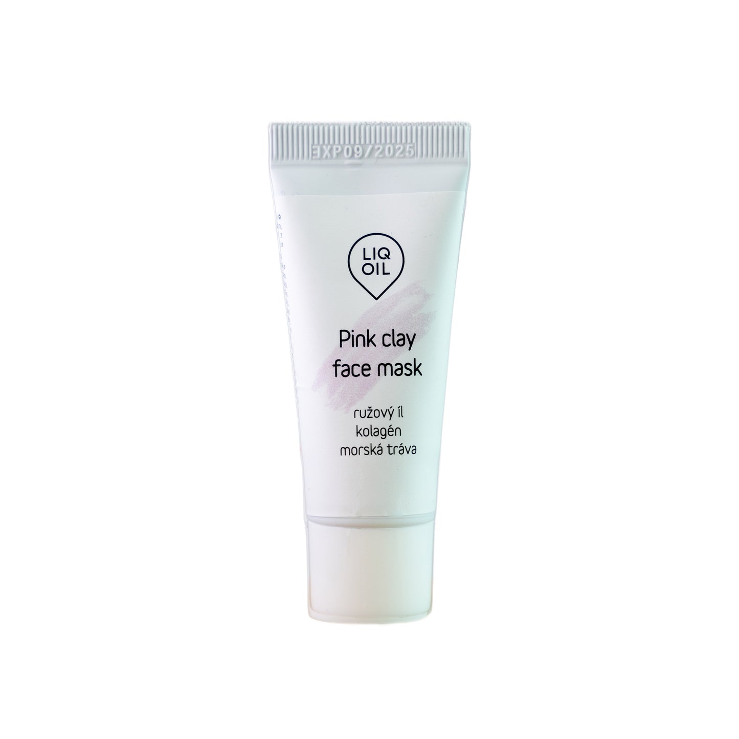Pink clay face mask